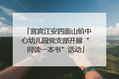宜宾江安四面山镇中心幼儿园党支部开展“同读一本书”活动