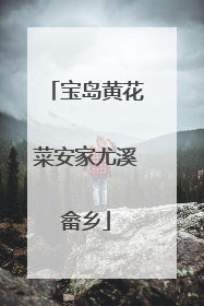 宝岛黄花菜安家尤溪畲乡