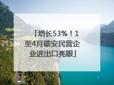 增长53%！1至4月雄安民营企业进出口亮眼