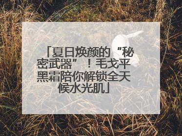 夏日焕颜的“秘密武器”！毛戈平黑霜陪你解锁全天候水光肌