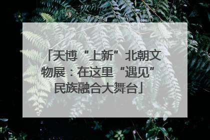 天博“上新”北朝文物展：在这里“遇见”民族融合大舞台