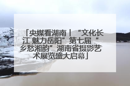 央媒看湖南丨“文化长江 魅力岳阳”第七届“乡愁湘韵”湖南省摄影艺术展览盛大启幕