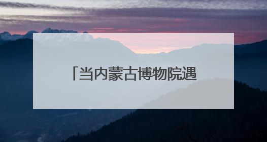 当内蒙古博物院遇上科技感buff……这些玩法，有你心动的吗↓↓↓