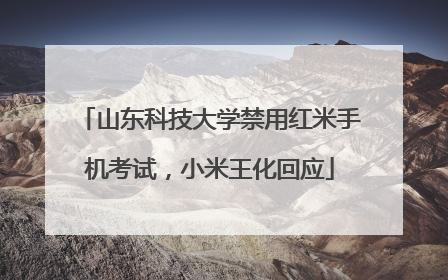 山东科技大学禁用红米手机考试，小米王化回应