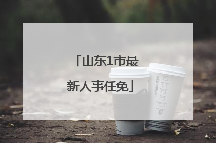 山东1市最新人事任免
