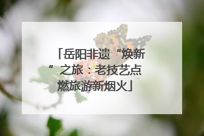 岳阳非遗“焕新”之旅：老技艺点燃旅游新烟火