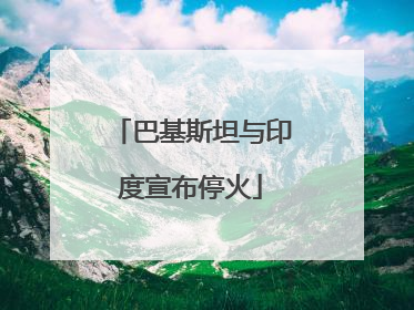 巴基斯坦与印度宣布停火