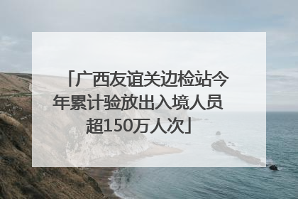 广西友谊关边检站今年累计验放出入境人员超150万人次