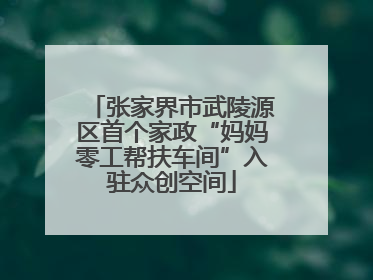 张家界市武陵源区首个家政“妈妈零工帮扶车间”入驻众创空间