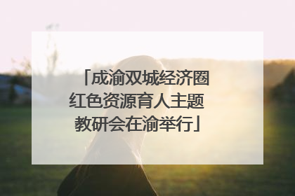成渝双城经济圈红色资源育人主题教研会在渝举行