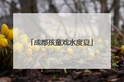 成都孩童戏水度夏