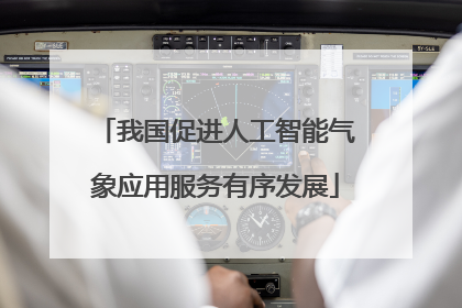 我国促进人工智能气象应用服务有序发展