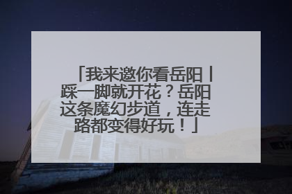 我来邀你看岳阳丨踩一脚就开花？岳阳这条魔幻步道，连走路都变得好玩！