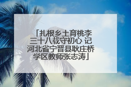 扎根乡土育桃李 三十八载守初心 记河北省宁晋县耿庄桥学区教师张志涛
