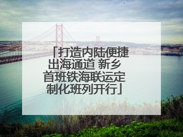 打造内陆便捷出海通道 新乡首班铁海联运定制化班列开行