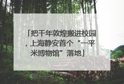 把千年敦煌搬进校园，上海静安首个“一平米博物馆”落地