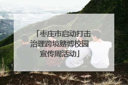 枣庄市启动打击治理跨境赌博校园宣传周活动