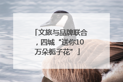 文旅与品牌联合，四城“送你10万朵栀子花”