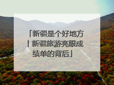 新疆是个好地方丨新疆旅游亮眼成绩单的背后
