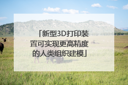 新型3D打印装置可实现更高精度的人类组织建模