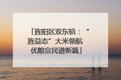 旌阳区双东镇：“旌益态”大米领航 优粮富民谱新篇