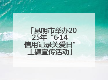 昆明市举办2025年“6·14信用记录关爱日”主题宣传活动