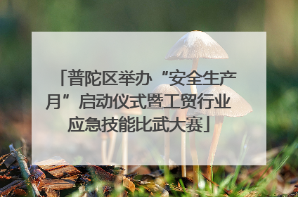 普陀区举办“安全生产月”启动仪式暨工贸行业应急技能比武大赛