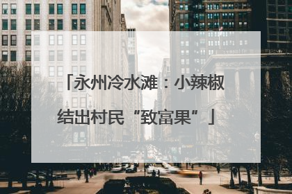 永州冷水滩：小辣椒结出村民“致富果”