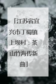 江苏省宜兴市丁蜀镇上坝村：茶山竹海传新曲