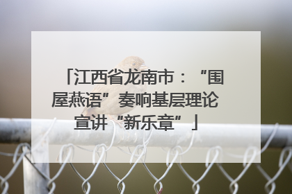 江西省龙南市：“围屋燕语”奏响基层理论宣讲“新乐章”
