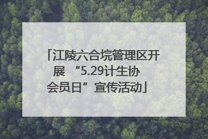 江陵六合垸管理区开展 “5.29计生协会员日”宣传活动