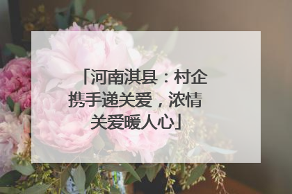 河南淇县：村企携手递关爱，浓情关爱暖人心