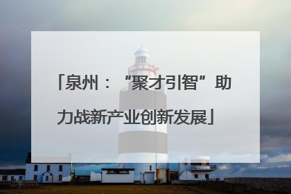 泉州：“聚才引智”助力战新产业创新发展