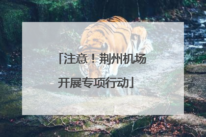 注意！荆州机场开展专项行动