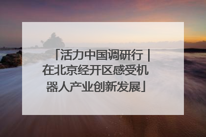 活力中国调研行｜在北京经开区感受机器人产业创新发展
