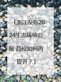 浙江发布2024生态环境公报 高位如何再提升？