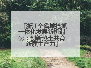 浙江全省域抢抓一体化发展新机遇②：创新热土共育新质生产力