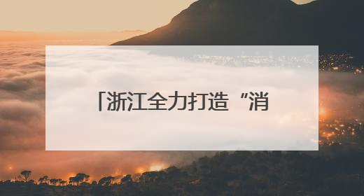 浙江全力打造“消费环境最优省”