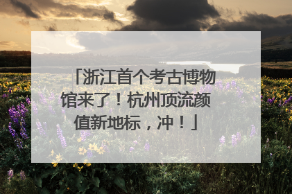 浙江首个考古博物馆来了！杭州顶流颜值新地标，冲！