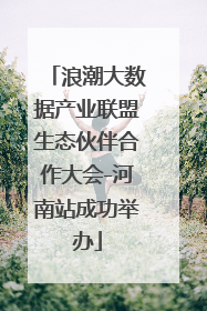 浪潮大数据产业联盟生态伙伴合作大会-河南站成功举办