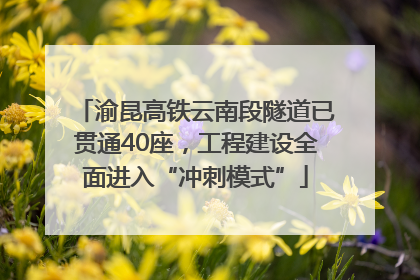 渝昆高铁云南段隧道已贯通40座，工程建设全面进入“冲刺模式”