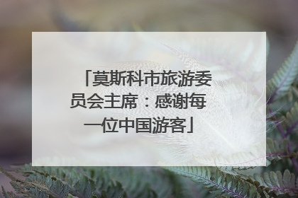 莫斯科市旅游委员会主席：感谢每一位中国游客