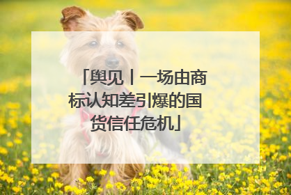 舆见丨一场由商标认知差引爆的国货信任危机