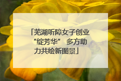 芜湖听障女子创业“绽芳华” 多方助力共绘新图景