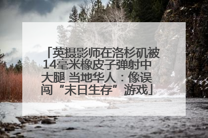 英摄影师在洛杉矶被14毫米橡皮子弹射中大腿 当地华人：像误闯“末日生存”游戏