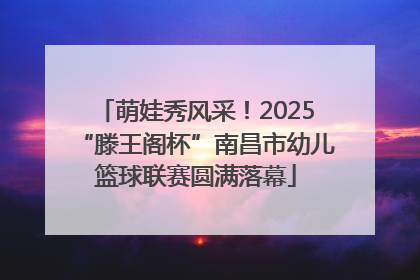 萌娃秀风采！2025“滕王阁杯”南昌市幼儿篮球联赛圆满落幕