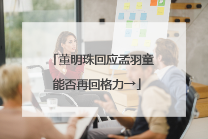 董明珠回应孟羽童能否再回格力→