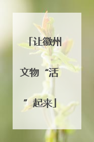 让徽州文物“活”起来