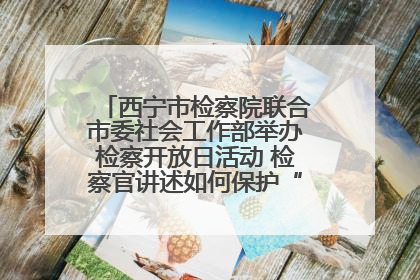 西宁市检察院联合市委社会工作部举办检察开放日活动 检察官讲述如何保护“少年的你”