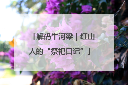 解码牛河梁｜红山人的“祭祀日记”